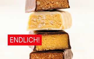 Foto mehrerer Proteinriegel